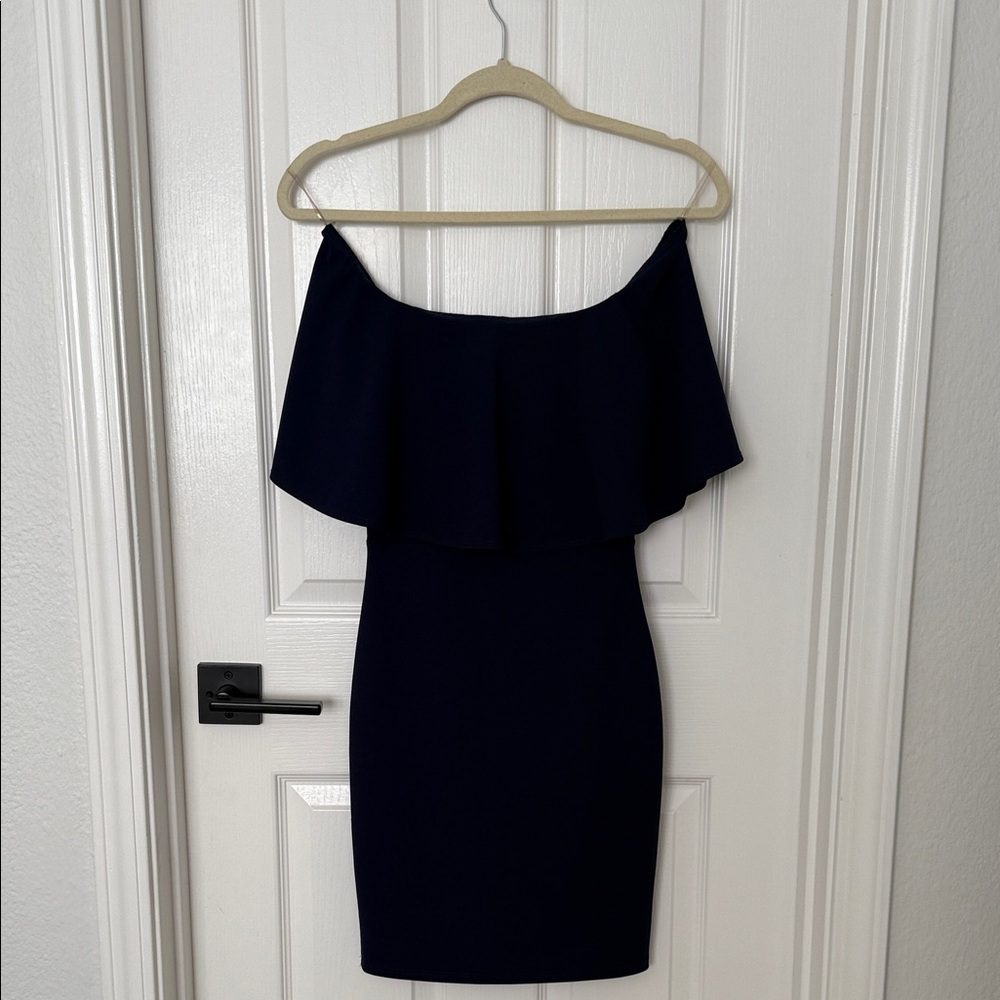 Soprano Strapless Navy Dress
